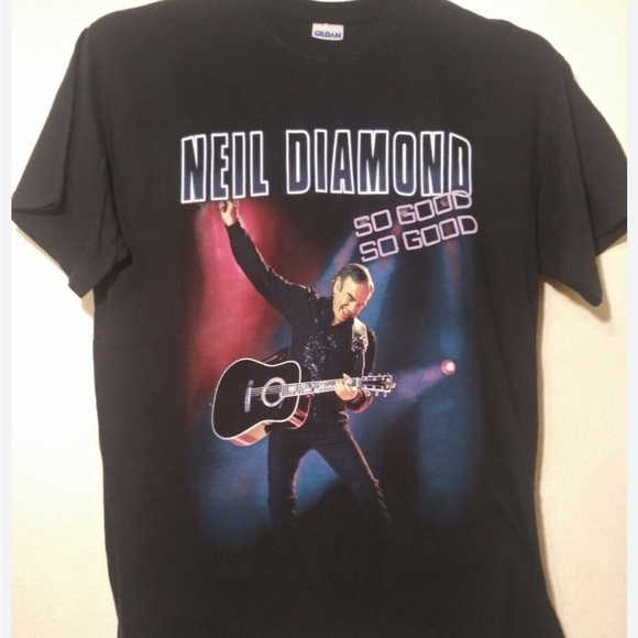 Rare find! Neil Diamond world tour concert t-shirt 2012 size large - Picture 2 of 3